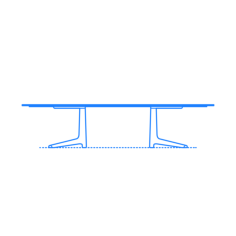 Furniture Coffee Tables Multiplo Low Table Oval Outline Svg Vector, Free Vectors File